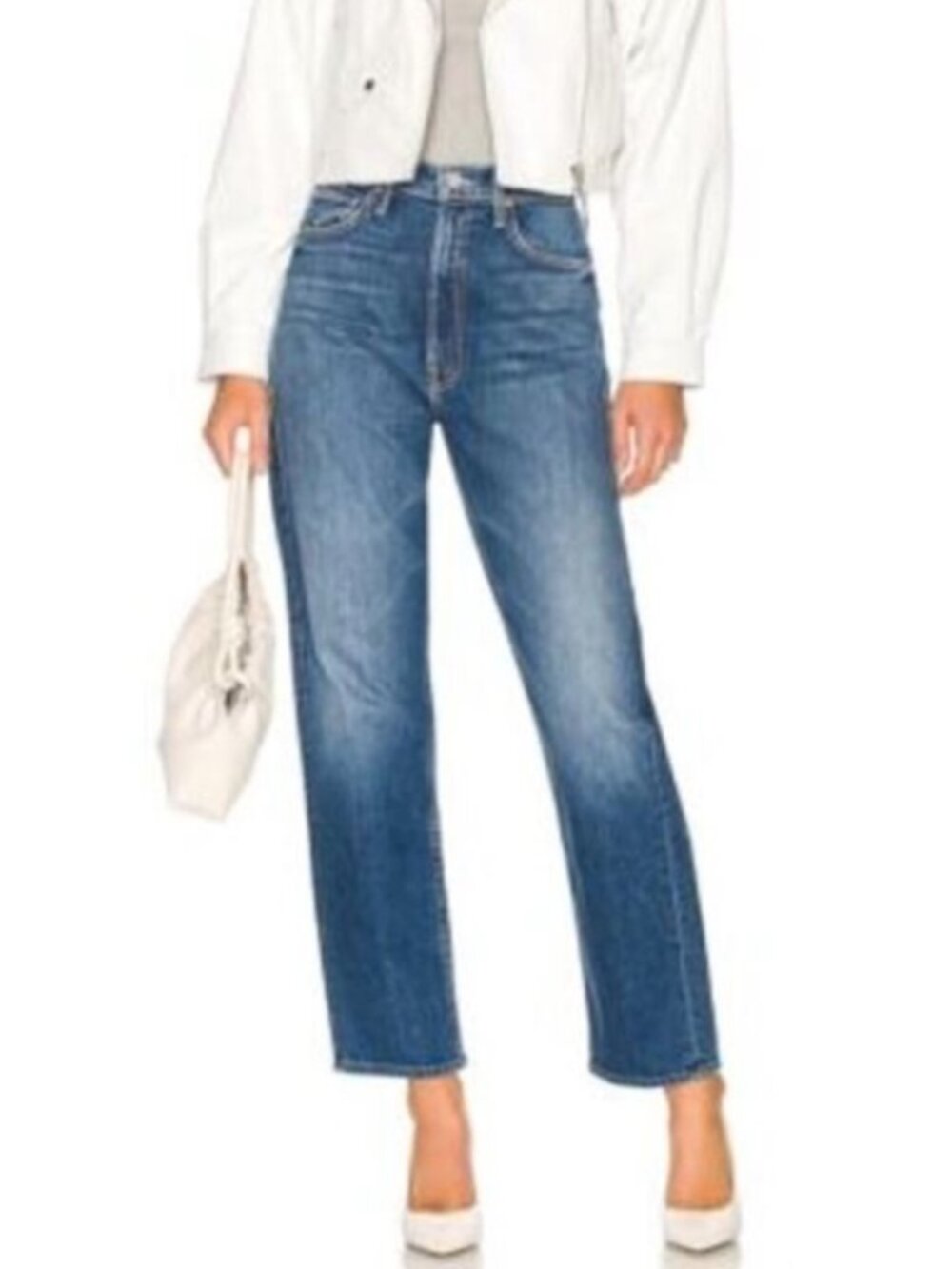 Mother SUPERIOR High Waisted Study Hover Jean in Treating Myself Size 27